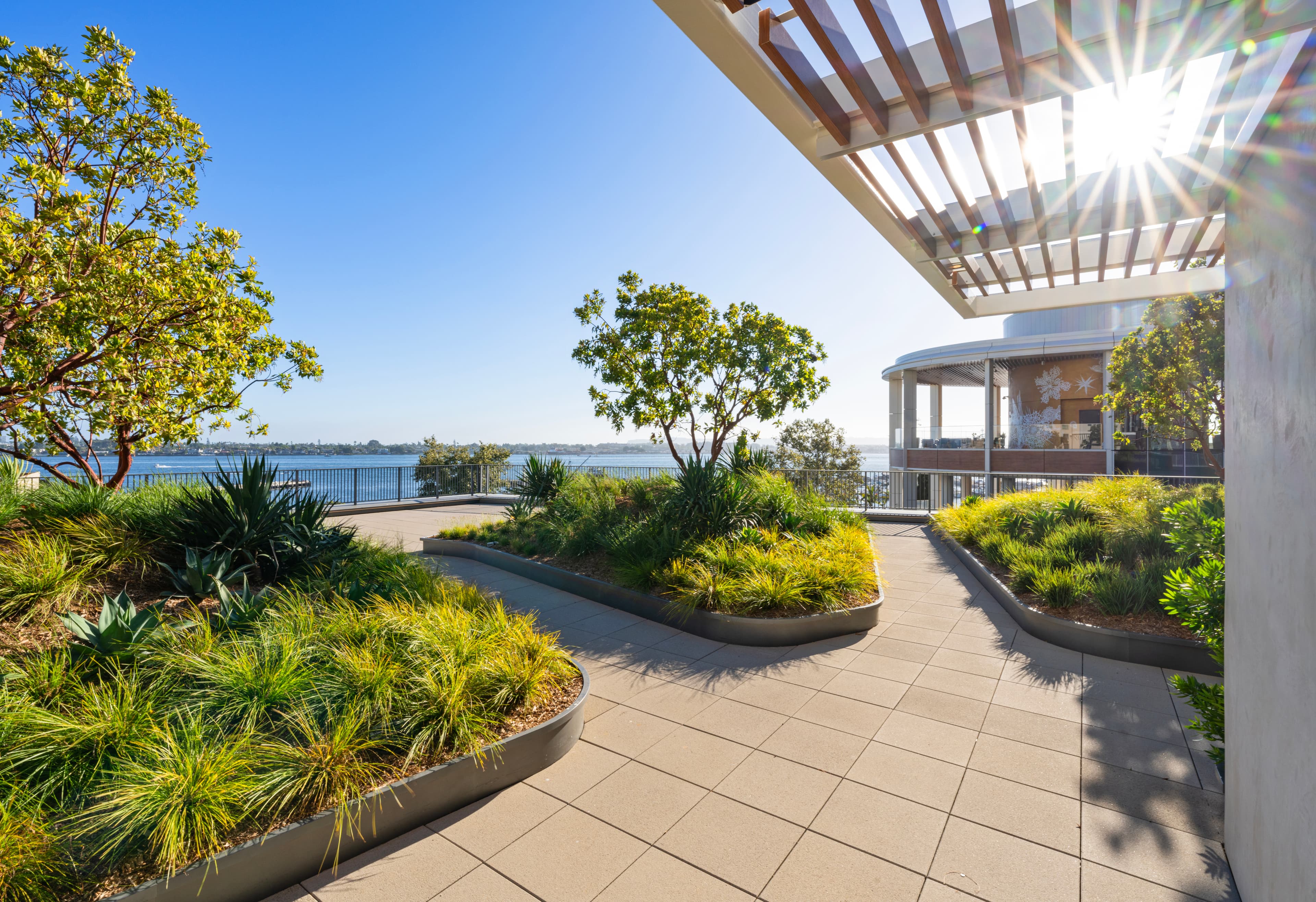 Outdoor park featuring plants and trees at Vida, a building at RaDD
