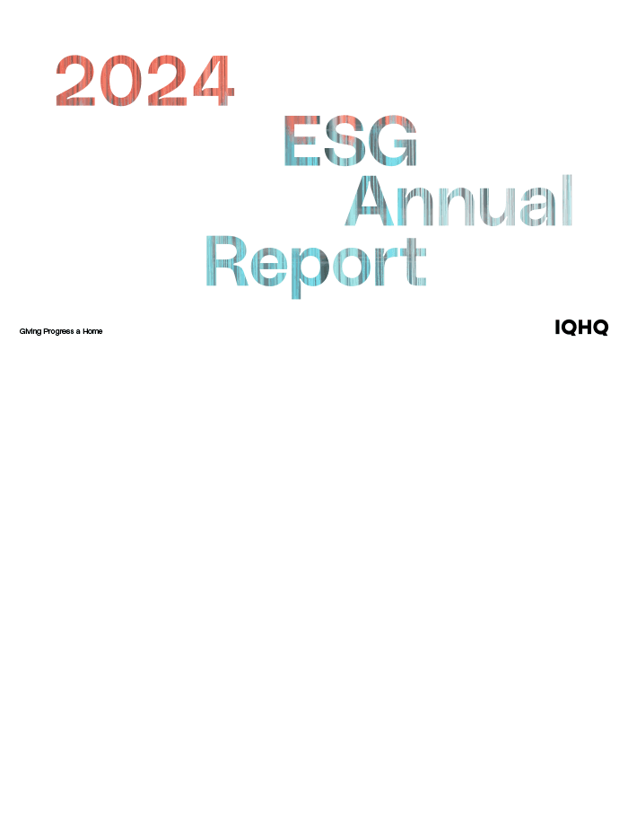 2024 ESG Annual Report Cover